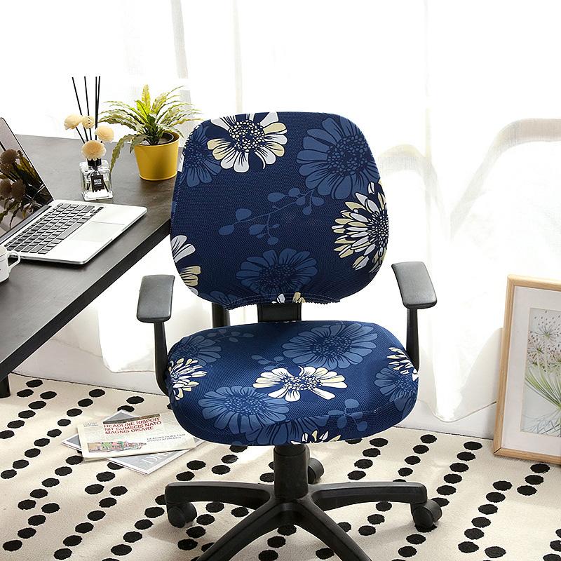 1SET Split Seat Cover High Elastic Armchair Slipcovers Removable Universal Anti-dust Computer Chair Cover Stretch Spandex