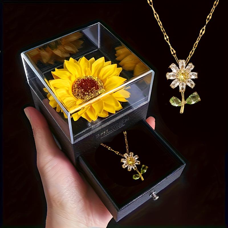 Sunflower Gift Box For Girlfriend Women I Love You Perfect for Mother's Day, Birthdays, Valentines, Weddings