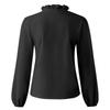 Frühling/Sommer 2023 Damen Langarm Rüschenbluse Europäischer & Amerikanischer Stil