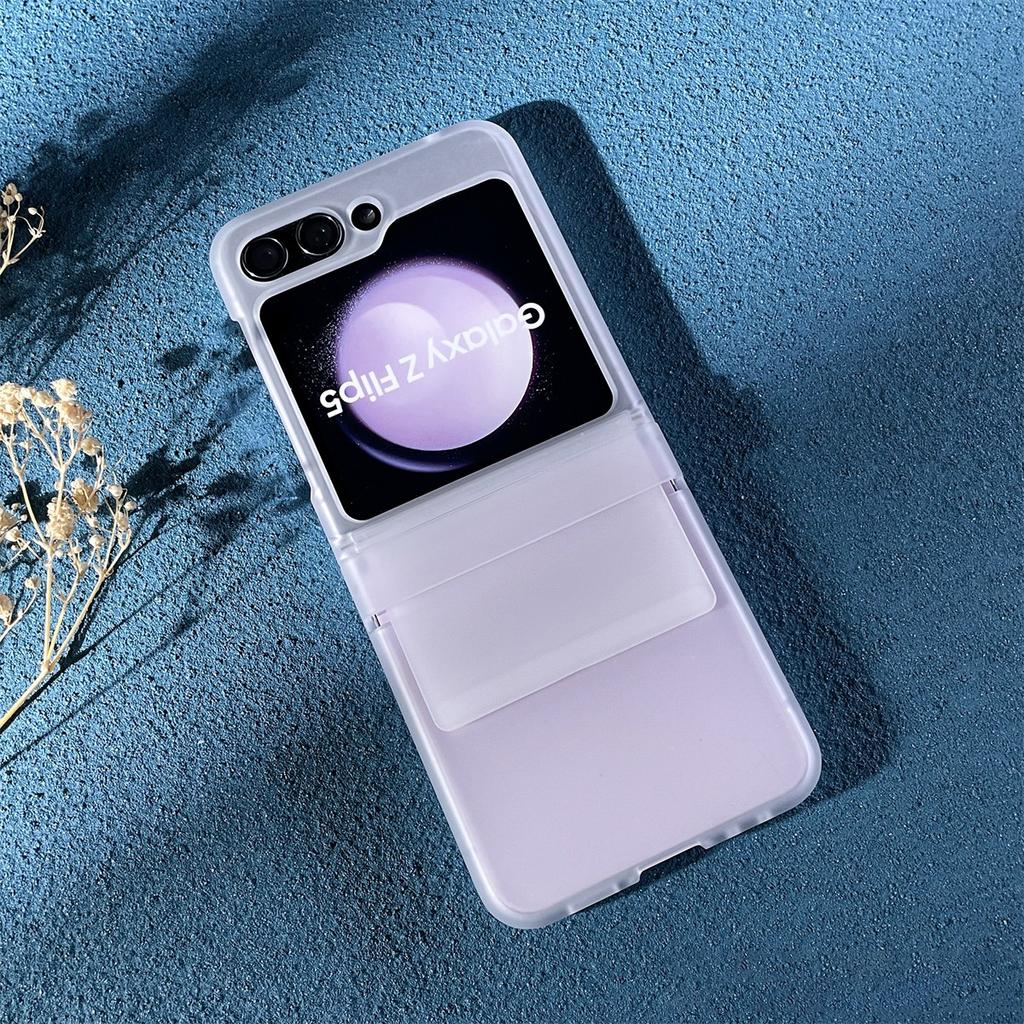 Phone Case for Samsung Z Flip 7 6 5 4 3 Flip7 Flip6 Flip5 Flip4 5G Hinge Silicone Protector Solid Color Hard PC Full Cover Skin