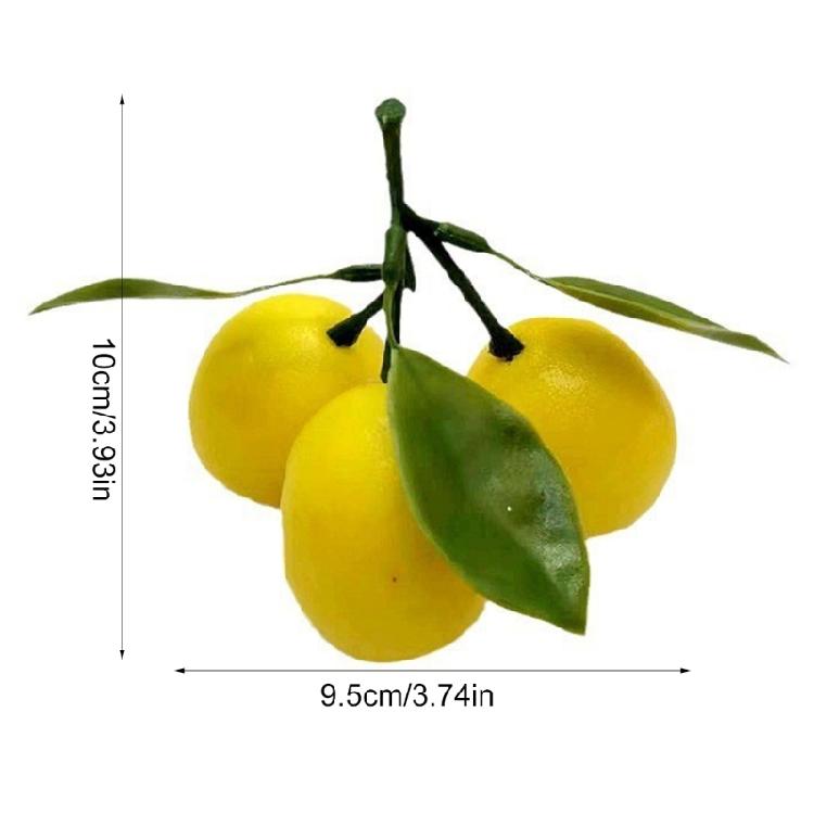 Artificial Lemon Simulation Lemon Fake Fruit Decoration for Kitchen Party Decoration