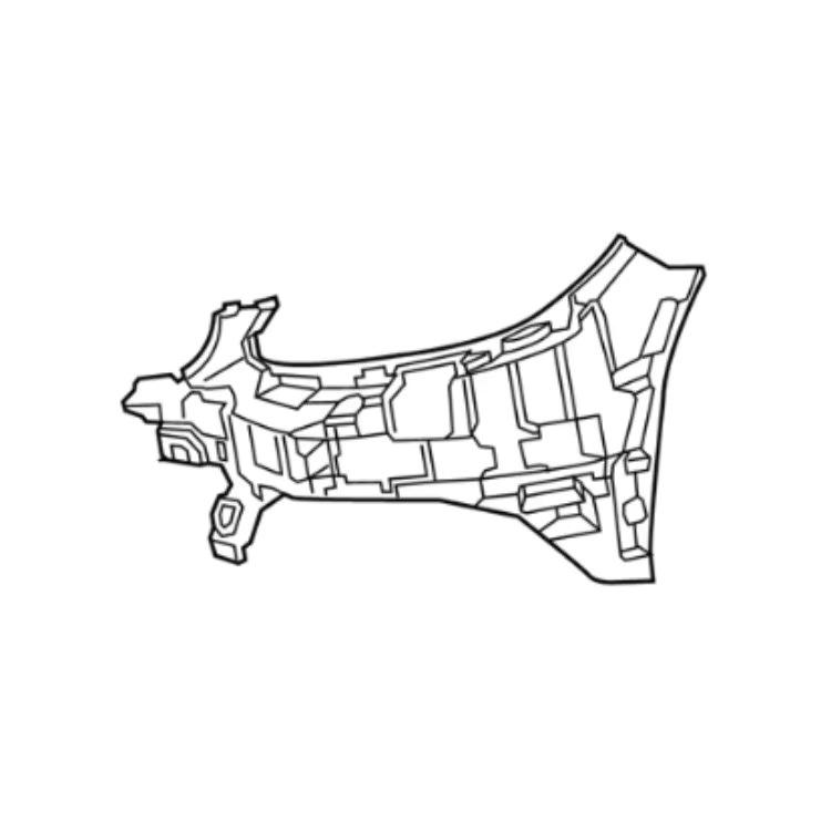 Front Bumper Bracket for Mercedes-Benz W205 (2015-2021) - Parts: 2058853465, 2058853565 RAMBO