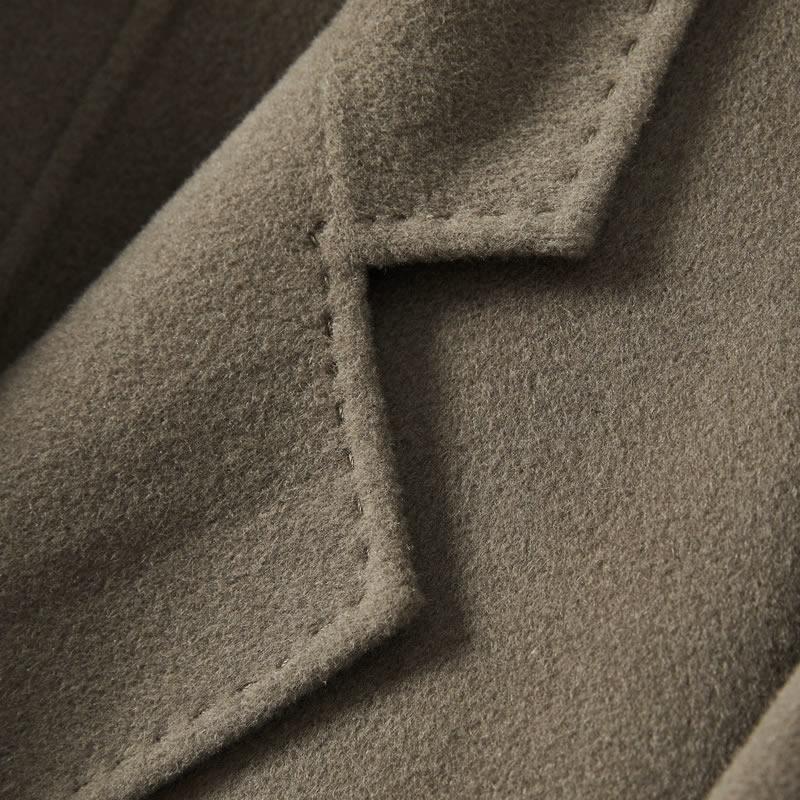 100% Wool Women Coat MODERN NEW SAGA Autumn Wool Long Coat Handmade Pea Coat Winter Warm Wool Long Jacket Overcoat