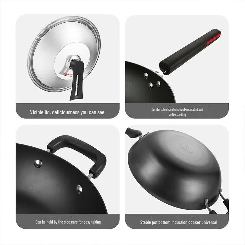 COOKER KING Hand-Cast Iron Wok