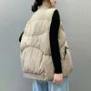 Vest for Women Autumn Winter Sleeveless Tops Vest Oversize Thickened Down Casual Solid Color  Vest