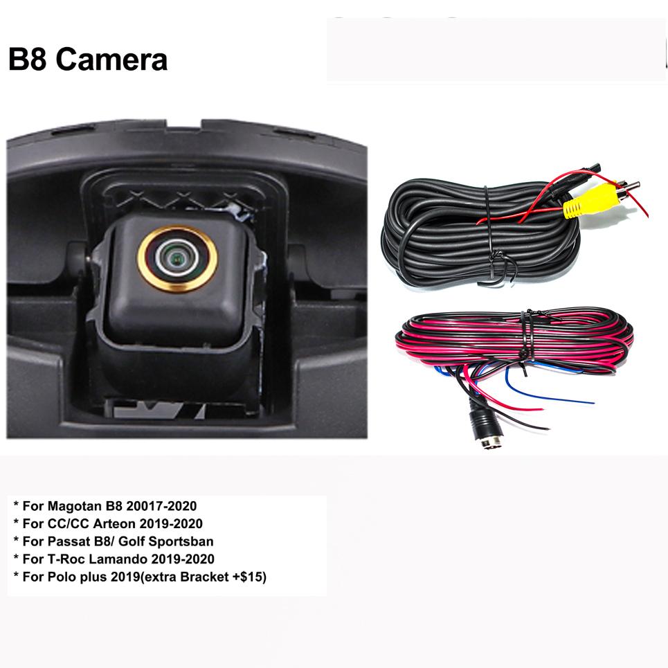 Gold Fisheye 170° AHD 1080P Flip Emblem Reverse Backup Camera For VW Passat CC Golf 6/7/8 Magotan B6/B7/B8 Polo Beetle EOS T-roc