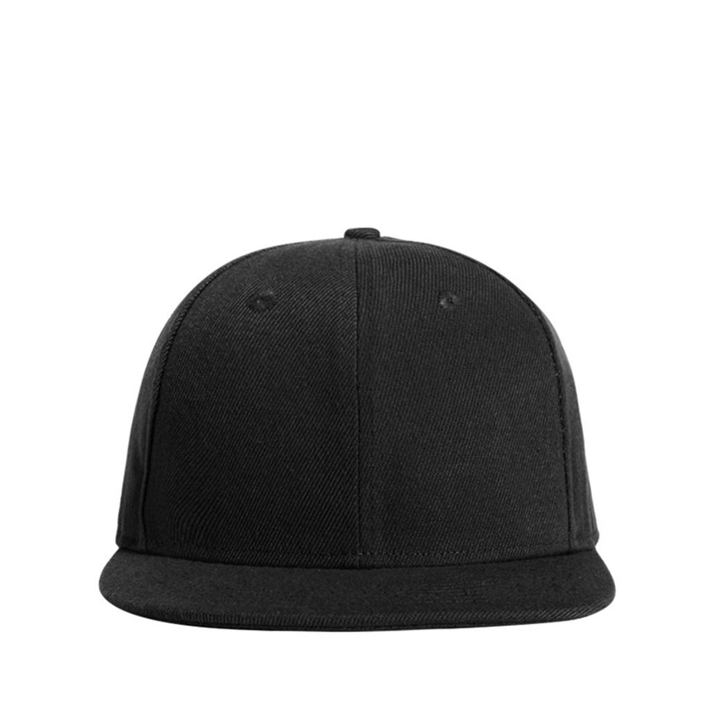 Men Women Baseball Cap Hip Hop Cotton Solid Color Flat Brim Visor Cap For Running Workout Outdoor Activities