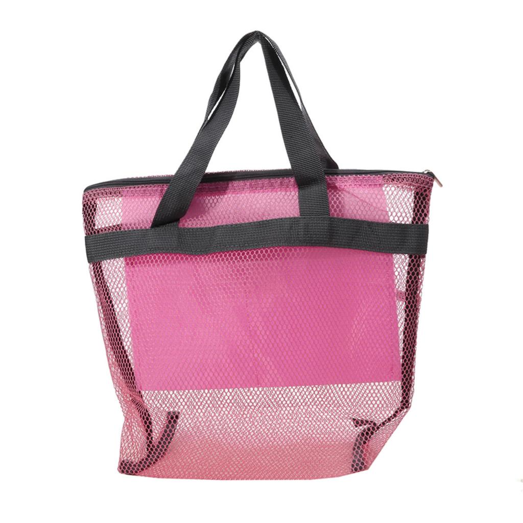 Mesh Shower Storage Bag Toiletry Bag Portable Wash Package Reusable Cosmetic Pouch Shower Organizer for Bathroom Dorms Beach Camping