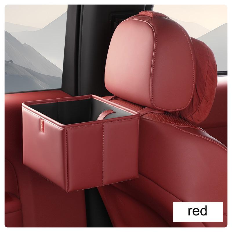 

Multi-Functional Foldable Storage Box for Car Interior Car Rear Seat Storage Trash Can Organizer for Car accessories Supplies червоний