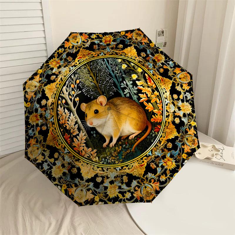 

1PC Mouse Forest Umbrella-8-Rib Reinforced, Automatic Open, Lightweight & Durable, Cute Fashion Accessory for Outdoor-K1278