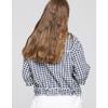 SON JUNG WAN Women S Check Flower Embroidery blouSe Zbl6262150