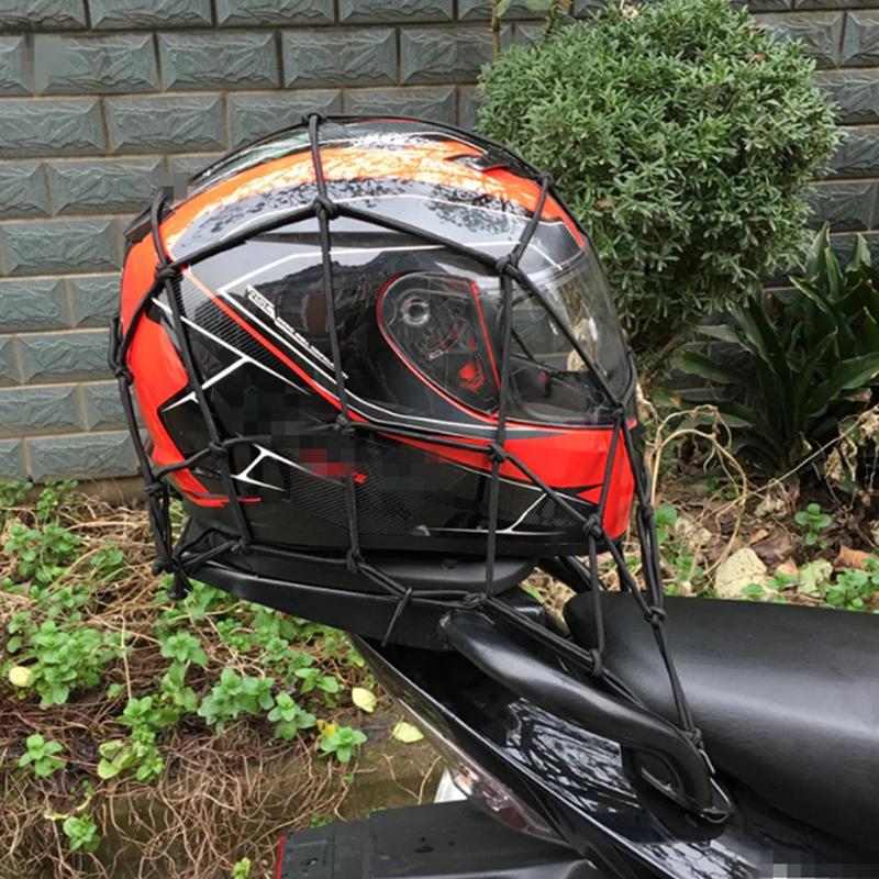 Motorcykel Bagagenät Hjälm Nät Bränsletank Bagage Nät med Krokar Motorcykel Kompakt Förvaring Motorcykeltillbehör