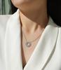 Chain Circle 925 Sterling Silver D Color VVS Clarity Design Price Moissanite Diamond Fashion Charm Necklace