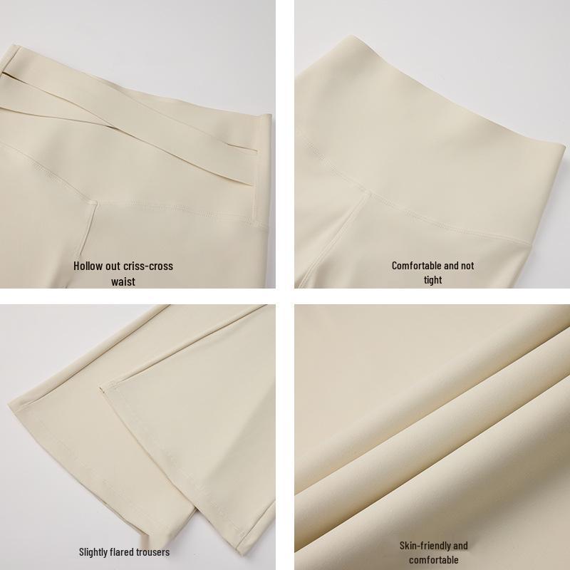 2026 Summer Lightweight High-Waisted Breathable Micro-Flare Yoga Pants