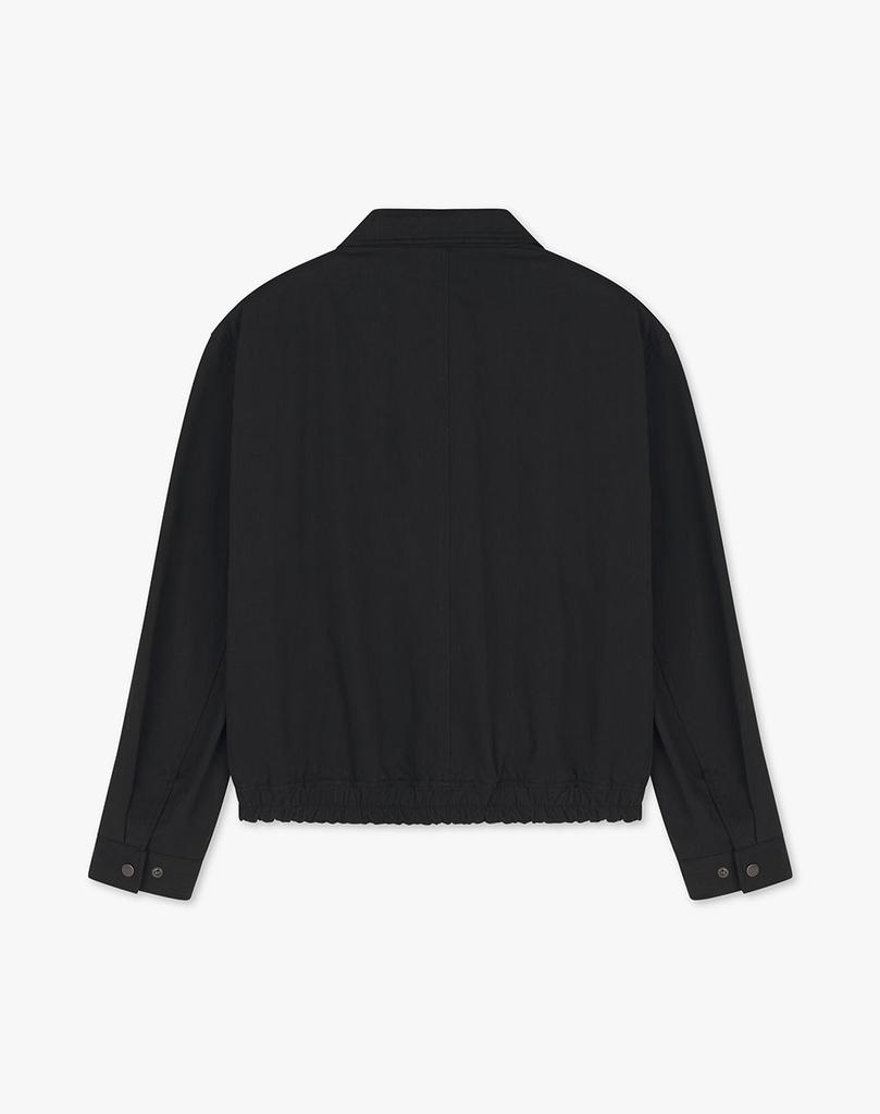 Work On Body Off Ber Semi-Oversized Cotton Blouson Jacket [Black]