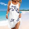 Women's Beach Dress Mini Dress Plant Print Casual Modern Dress Sleeveless Loose Fit Outdoor Daily Summer