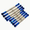 8pcs Hard Steel Adjustable Front and Rear Toe Links Push Rods for Traxxas 1/16 E-Revo Summit 7138 7118
