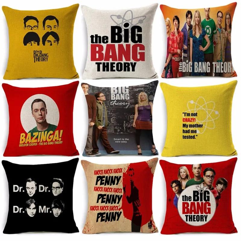 The Big Bang Theory Printed Cushion Cover Home Decorative Soft Pillow Case Cojines Decorativos Para Sofa Pillow Cover