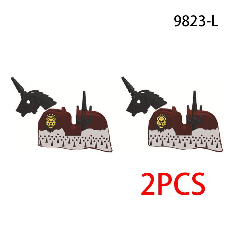 Skeleton Soldier Army King Knight Undead Horse Warrior Bricks Building Block Ringwraith Saddle Roman Soldiers Sword Waffen Toys