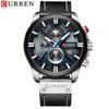 CURREN 8346 Luxus-Business-Herrenuhr mit Quarzwerk, 3 ATM wasserdicht, großes Zifferblatt, großes Zifferblatt, leuchtend
