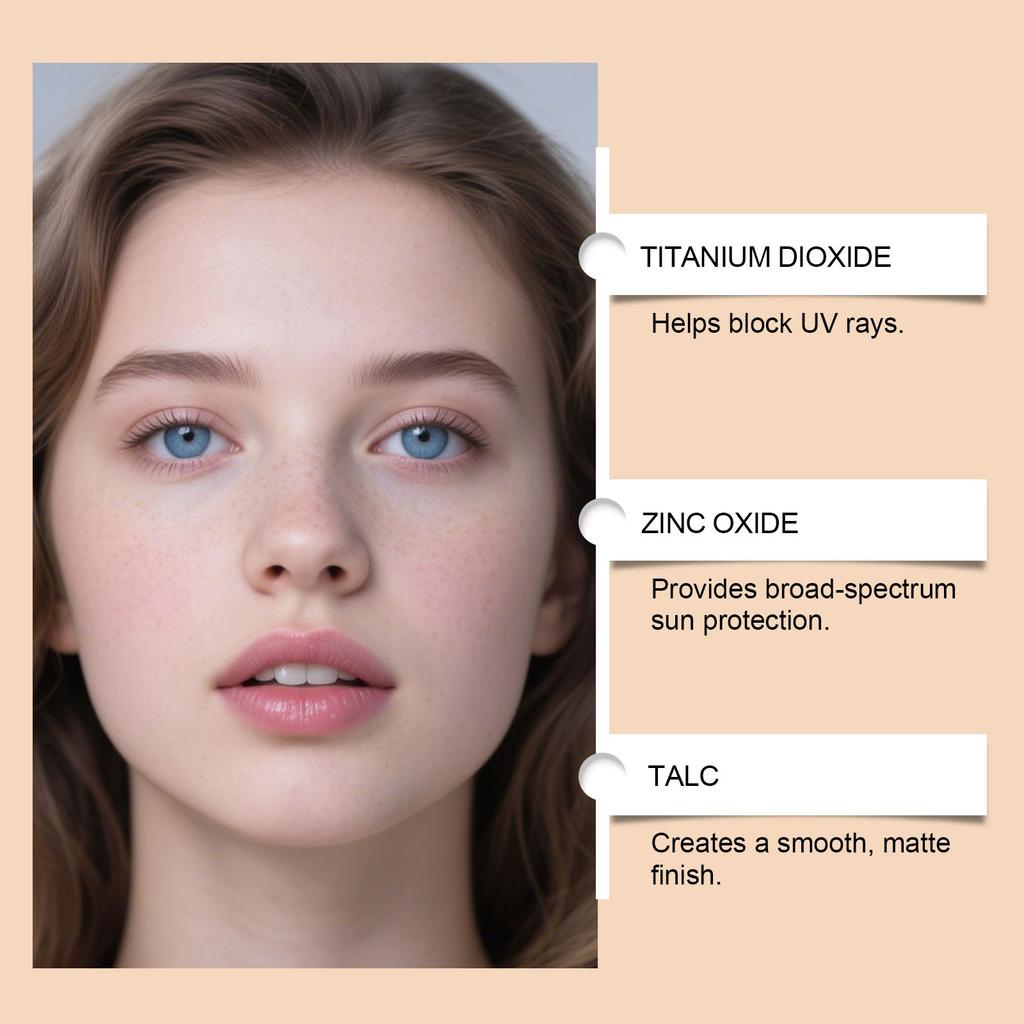 Sunscreen Setting Powder Facial Makeup Brush, Suitable For All Skin Tones, Light Setting Powder