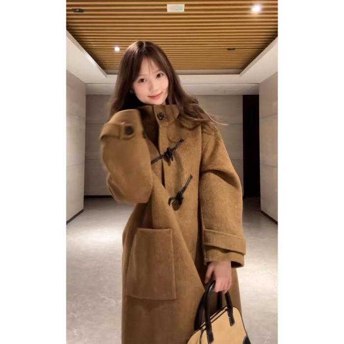 2025 Winter Korean Style Women s Woolen Down Coat - High-End Silhouette L