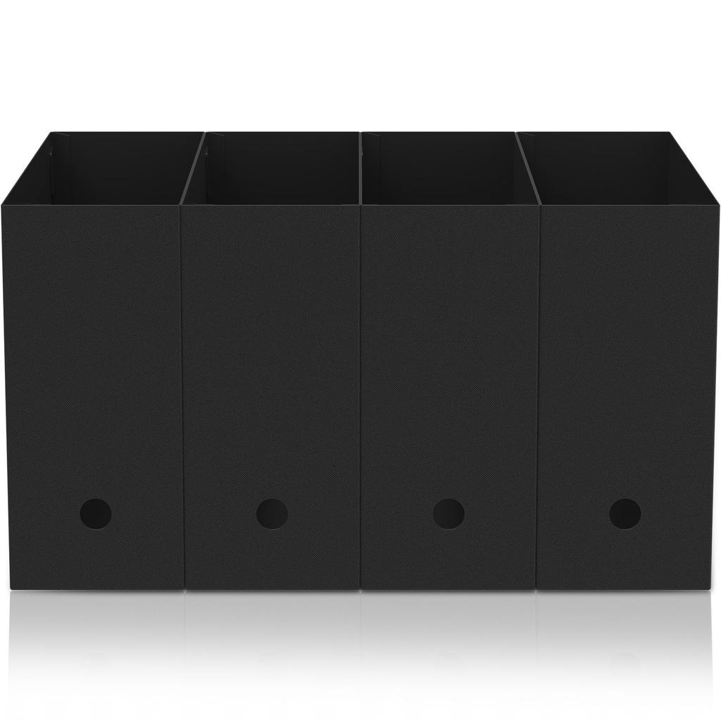 4Pcs Foldable Book Magazine Storage Stand Portable Thickened PP File Organizer for Documents Books Journals Scrapbooks New