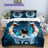 Football Player Background  Pattern Bedding Quilt Set  Home Decoration  Gift (1 * duvet cover + 2 * pillowcase  without core)
