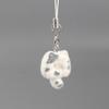 Cute Flocked 3D Resin Bear Keychain Sweet Creative Student Phone Chain Pendant Bag Accessory Phone Strap Gift