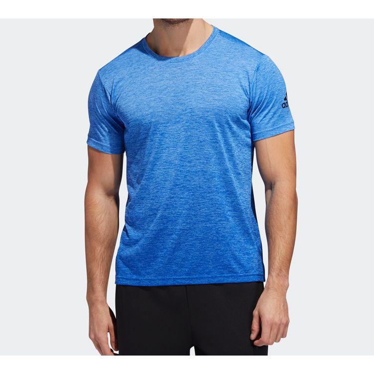 Adidas Freelift Gradi Training Sports Short Sleeve T-Shirt Men Tops Sky-Blue EC1088