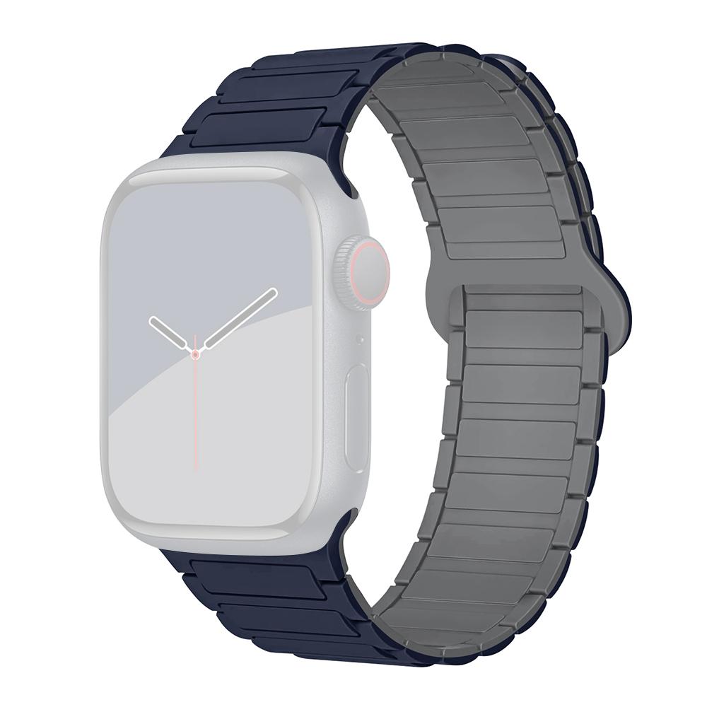 Pentru Apple Watch Seria 10 42mm/9 8 7 41mm/SE (2023) SE (2022) SE 6 5 4 40mm/3 2 1 38mm Curea de Ceas Silicon Moale Magnetică