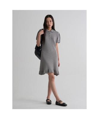 Light Gray Knit Mini Dress