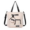 Large Capacity Bag Female Commuter Tote Bag Student Class Crossbody Bag Men's Nylon Bag