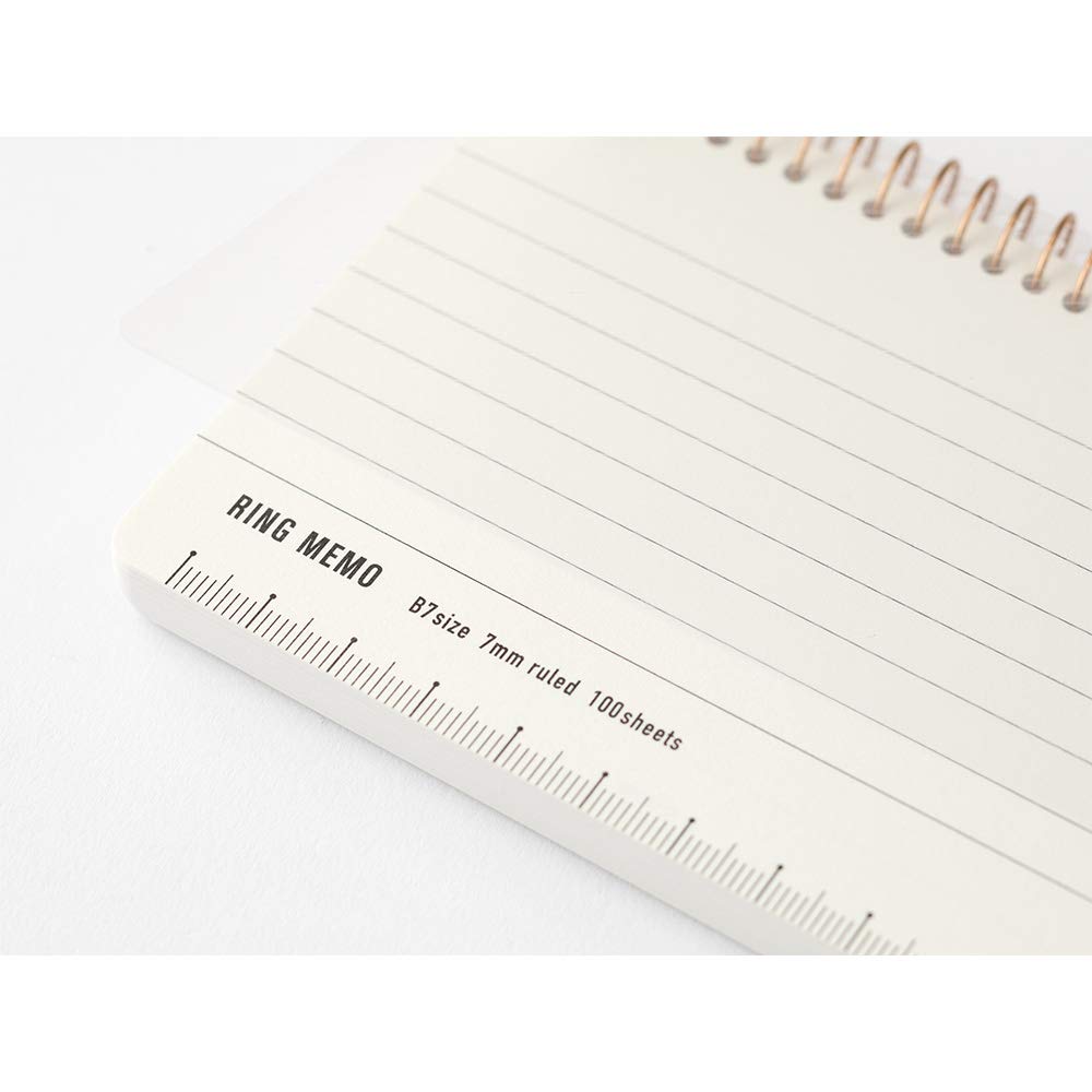 DESIGNPHIL Pierścień na notatki Midori Memo B7 Basic Biały 19055006