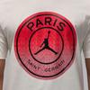 Jordan X PSG Collaboration Logo Letter Crew Neck Pullover Short Sleeve T-Shirt Unisex Tops White FV7728-133