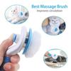 Pet Grooming Brush Comb Dog Self Cleaning Brush Hair Remover for Small Large Dog Cat