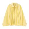 Women's Solid Color Fashionable Sleeve Long Sleeved Zipper Casual Top Jacket Jacket