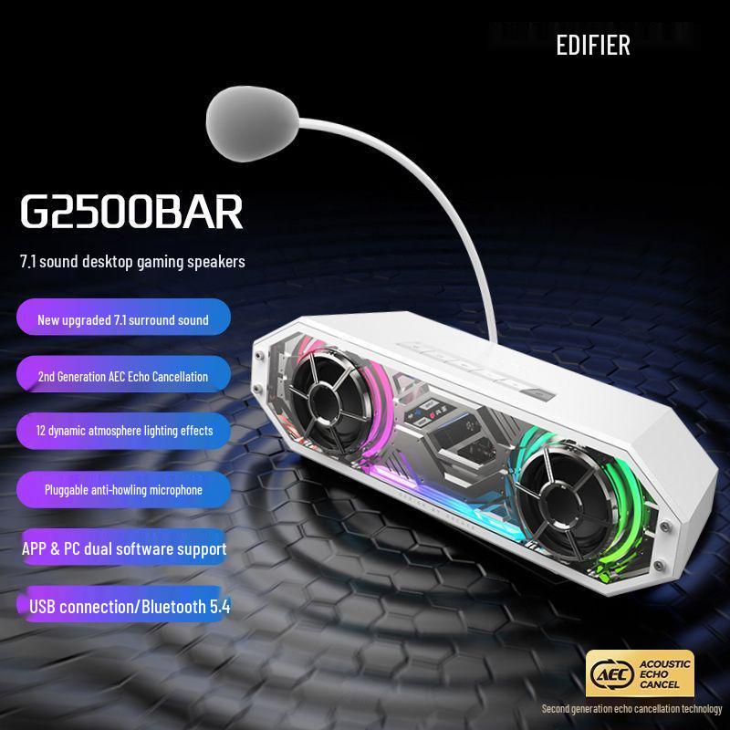 HECATE Edifier G2500BAR Desktop Gaming Bluetooth Speaker with Integrated Microphone