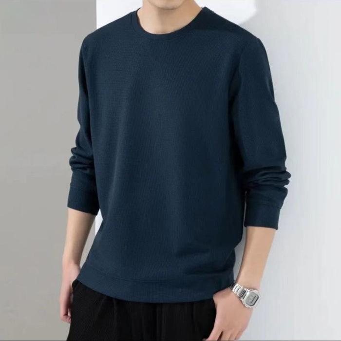 Men's Autumn Style Slim and Loose New Style Men's Long-sleeved Top Sweatshirt Men's T-shirt Casual Large Size Men