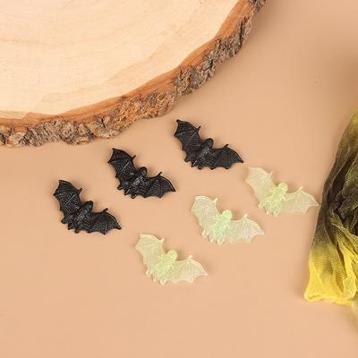 20Pcs Kunststoff Schwarz Leuchtende Gefälschte Bat Halloween Dekoration Spukhaus Requisiten Zubehör