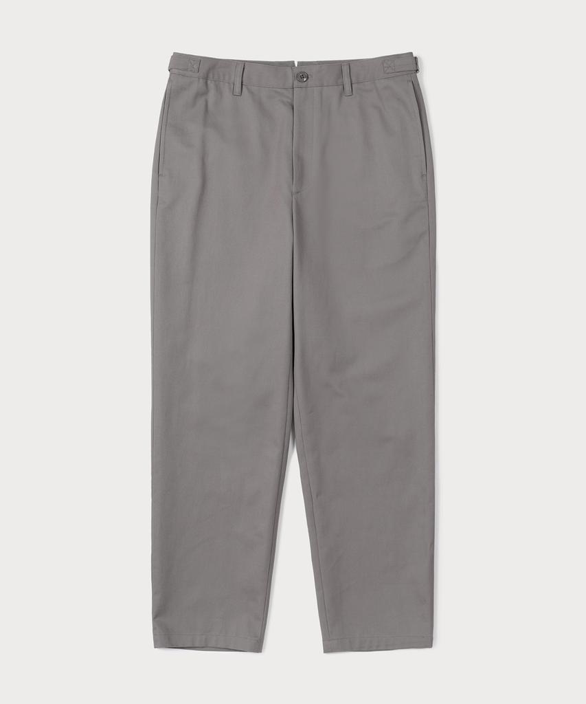 247Silijeu Adjustable Cotton Chino Pants Dark Gray