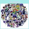 Vibrant 50pcs Teen Titans Go Sticker Set For Personalizing Luggage And Bikes