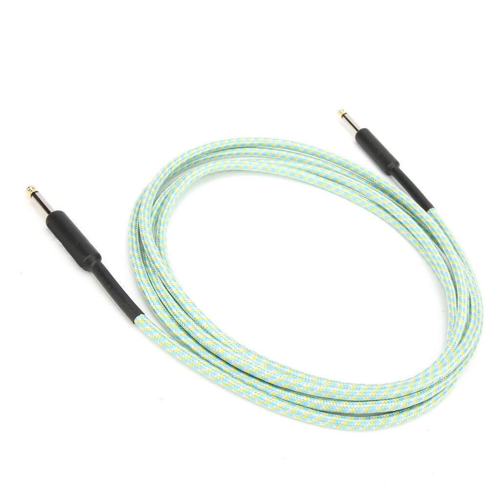 Gitarrenkabel Geflechtschirmung Vernickelter Stecker Audiokabel Elektronisches Musikinstrument Kabel