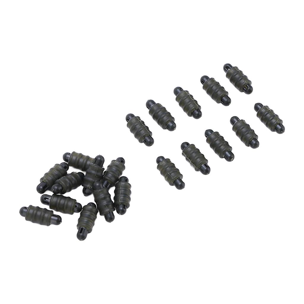 20pcs Carp Fishing Method Connectors Threaded Outside Stop Beads Feeder Accessories