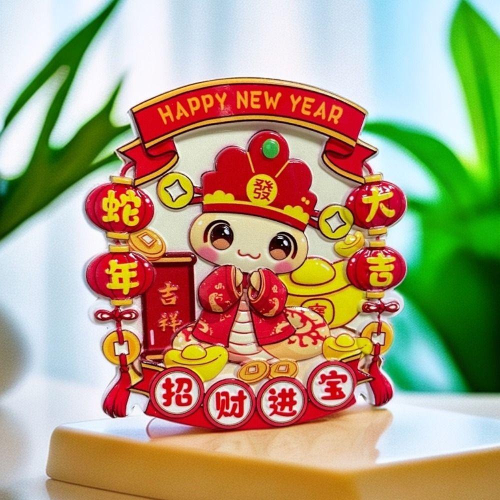 1/4pcs Resin Spring Festival Couplet Cute Fridge Magnets  Locker Cabinet