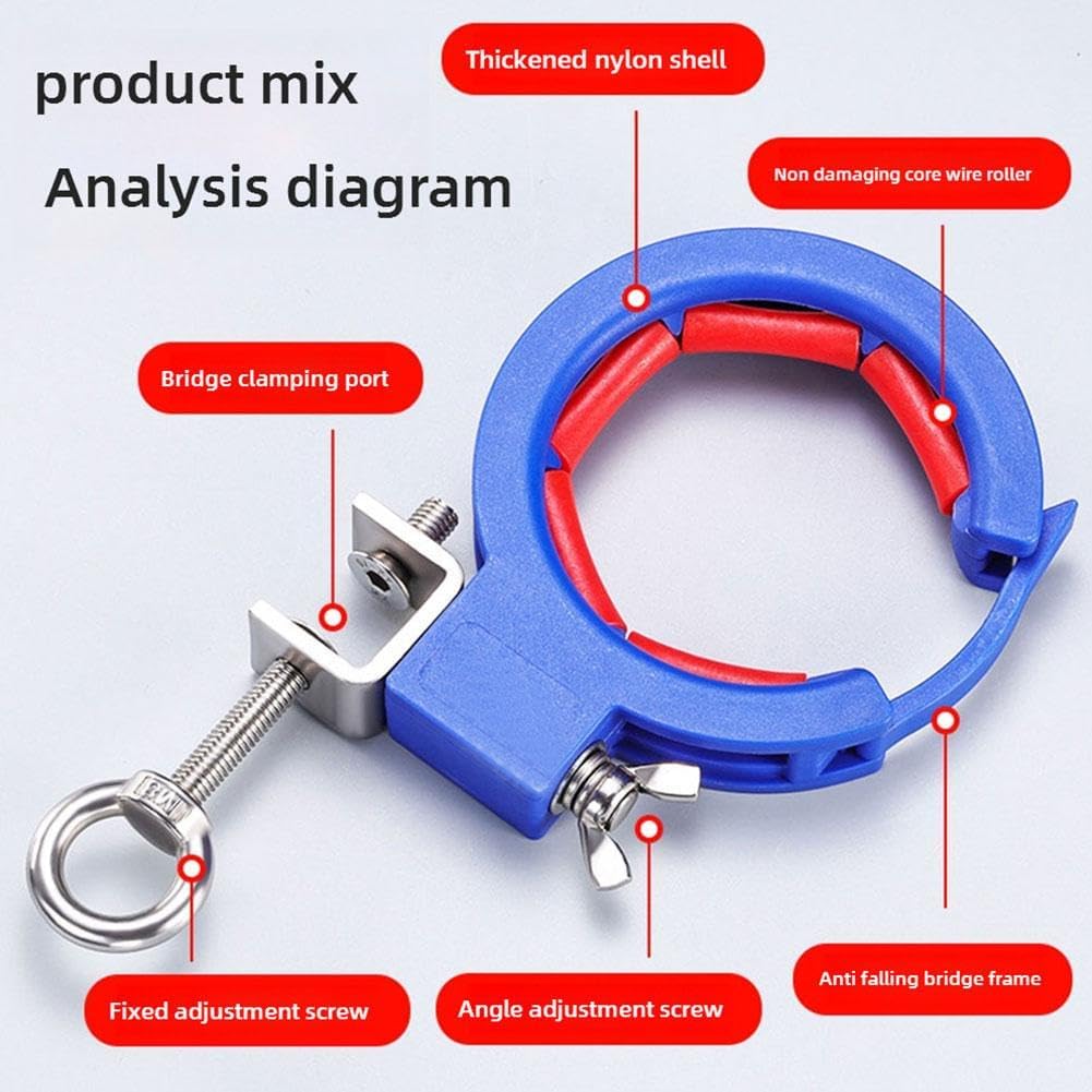 Cable Tray Roller Wire Pulling Tool, Universal Wire Lead Threading Device Tool Cable Wire Threading Tool for Engineering Cable/Wiring, Saving Time