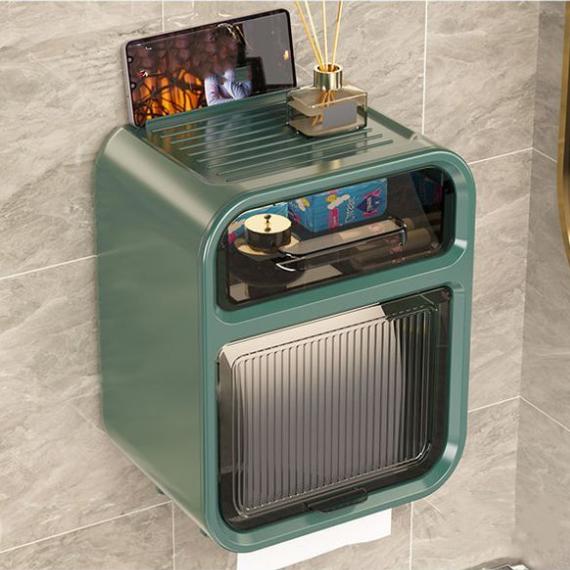 

Настенная коробка для туалетной бумаги, водонепроницаемая коробка для салфеток без перфорации, коробка для накачивающей бумаги