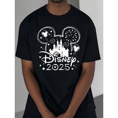 Camiseta de Mickey Mouse, Suave Transpirable y Resistente a la Decoloración, Corte Clásico para Uso Diario Casual