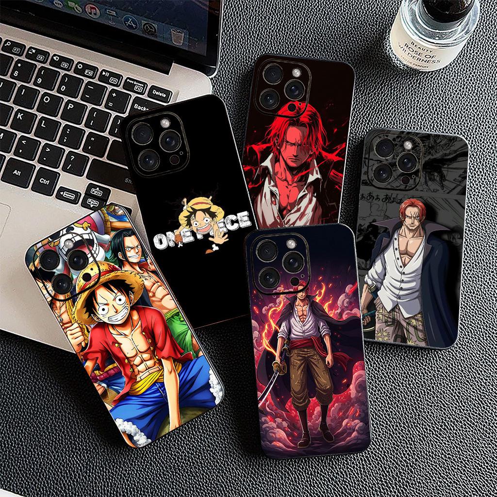 Weiche Hülle für Motorola Moto G55 G45 G75 G85 G35 Edge 50 30 Fusion 40 NEO Ultra Pro Handyhülle Shanks Rotes Haar Ein Luffy Stücke