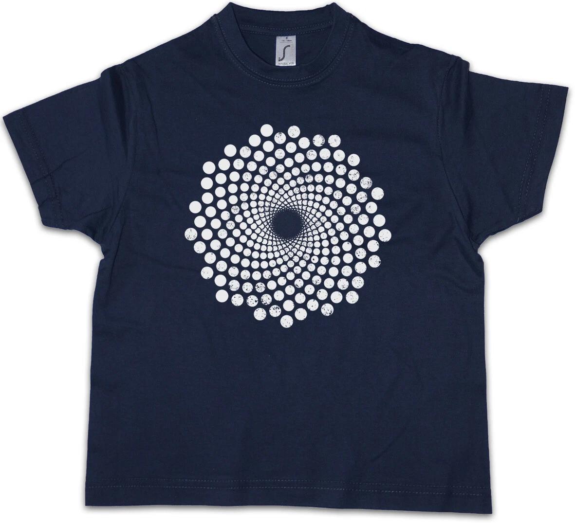 SPIRAL DOTS Kids Boys kids boys T-Shirt Hypno Maze Mystic Hypnotic Circle 120